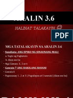 Aralin 3.6: Halinat Talakayin