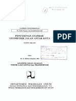 Laporan Pengembangan Penyusunan Standar Geometrik Jalan Antar Kota BK93K PDF