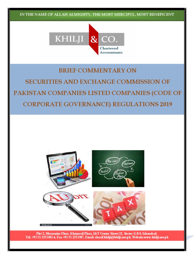 Brief commentary code of corporate governance secp pdf audit