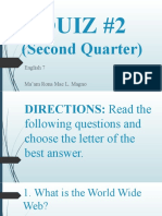 QUIZ NO. 2 (Second Quarter) Q2 - W5 - D03