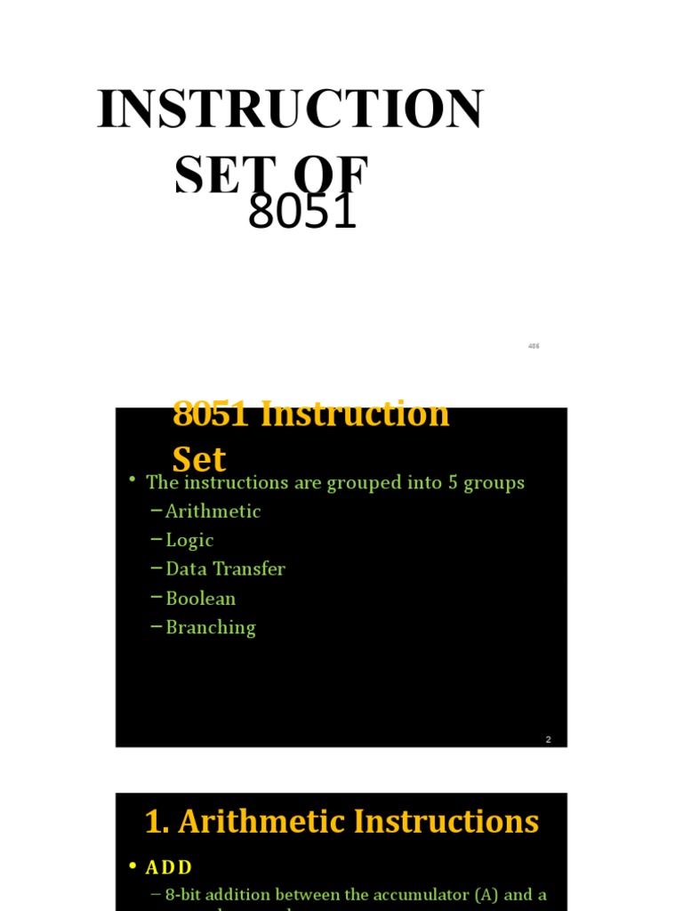 Instruction Set of | PDF | Computer Programming | Office Equipment