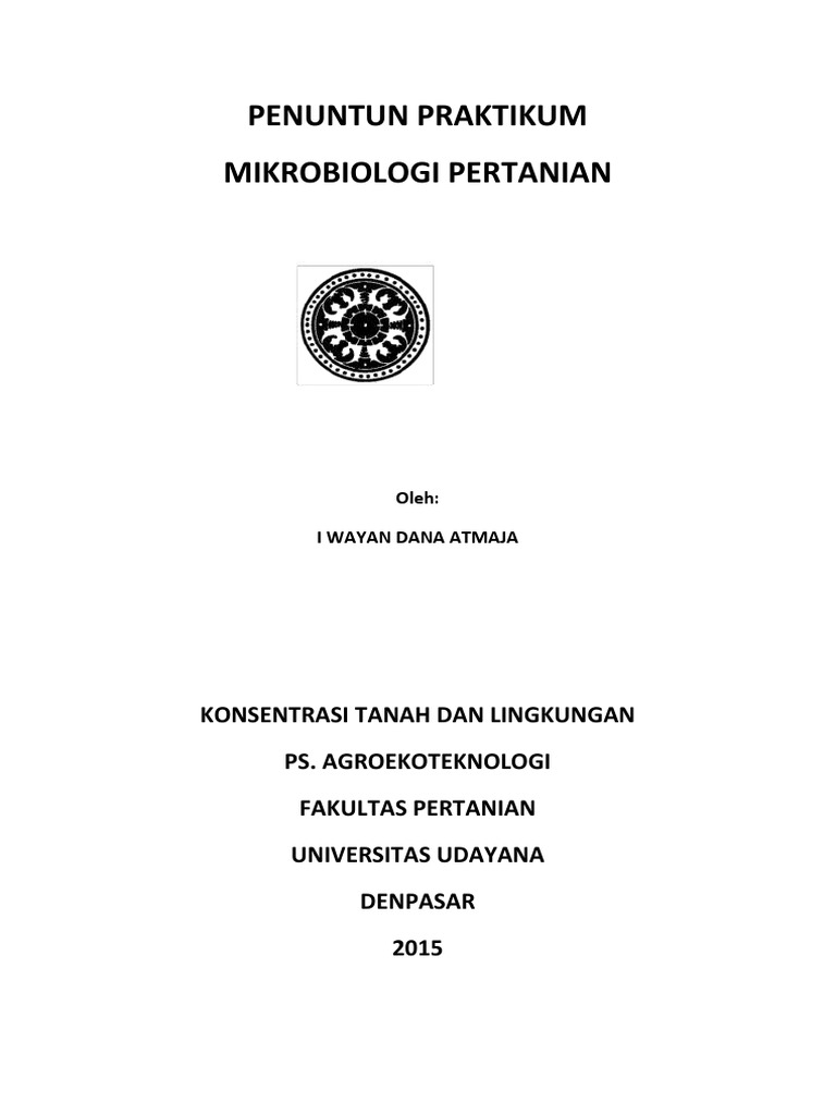 Penuntun Praktikum Mikrobiologi Pertanian | PDF