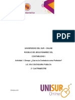 Actividad 1 Ensayo Qué Es La Contaduría Como Profesión