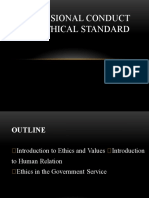 Professional Conduct and Ethical Standards