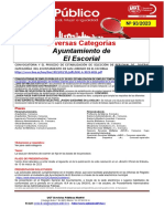 Boletin Diario de Empleo Publico (15 de Marzo de 2023)