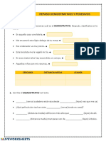 Posesivos y Demostrativos