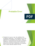 Probable Error