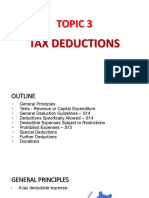 Topic 3 - Deduction