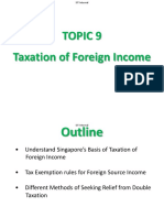 Topic 9 - Foreign Income