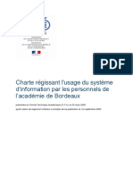 Charte R Gissant L Usage Du Syst Me D Information Par Les Personnels de L Acad Mie de Bordeaux 41035 PDF