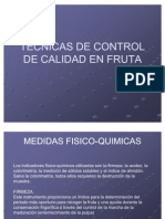 TECNICAS DE CONTROL DE CALIDAD EN FRUTA Nuevo