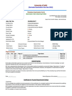 French Examination Form Du PDF