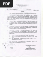 DA Rates for Rajasthan Government Employees | PDF | Employment ...