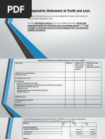 Comparative Statement of Profit and Loss