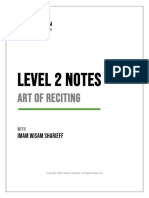 Level 2 Notes: Art of Reciting