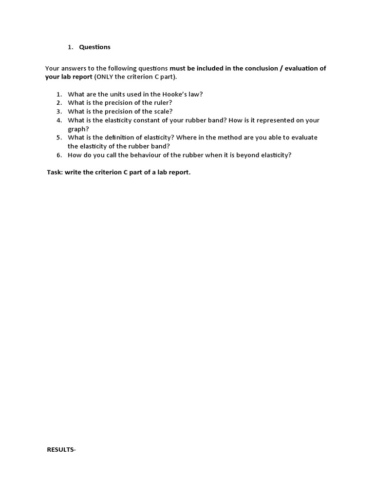 Analysis of Hooke's Law Through the Elastic Deformation of a Rubber