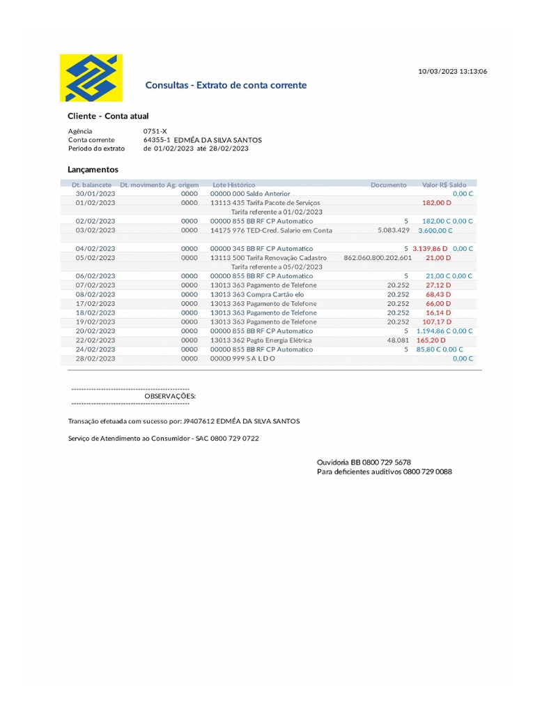 Banco Do Brasil | PDF