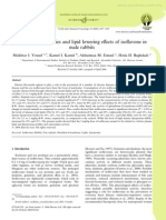 Antioxidant Activities and Lipid Lowering Effects of Isoflavone in Male Rabbits