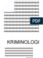 Materi Kriminologi