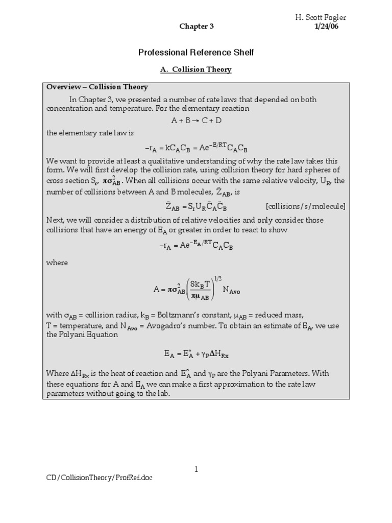 Collision Theory | Activation Energy | Collision