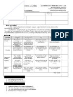 Math 2nd Quarter PT Rubrics