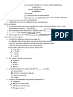 Political Parties Worksheet PDF