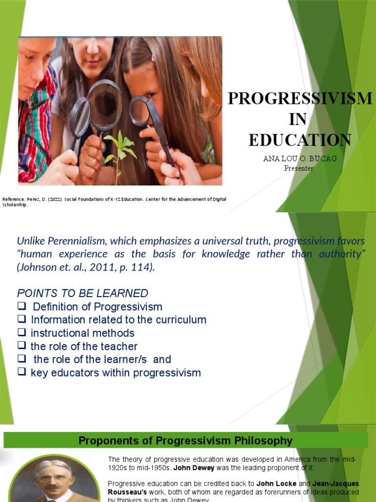 Progressevism in Education | PDF | Project Based Learning | Learning