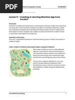 Lesson 9 - Creating A Learning Machine App From Scratch