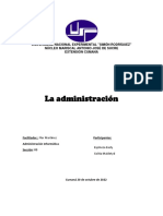 Ensayo Sobre La Administración (Unidad I)