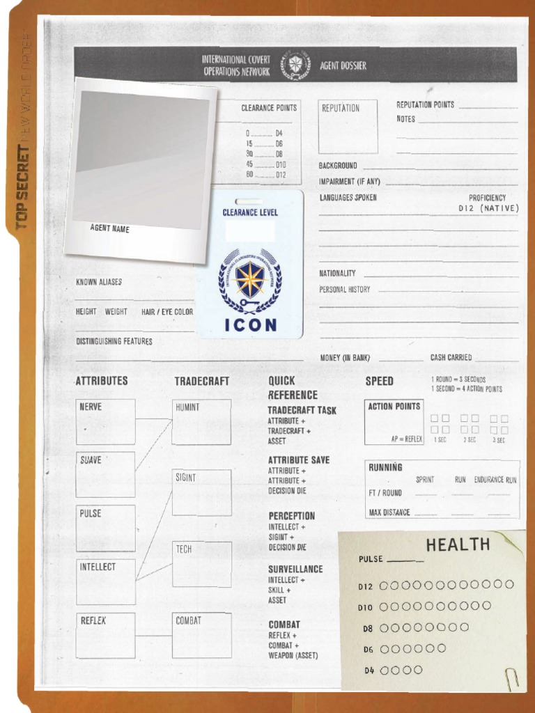 Agent Dossier Top Secret NWO PDF