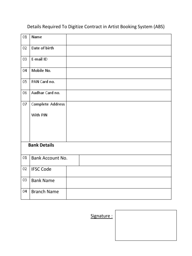 Abs Tbs Form PDF