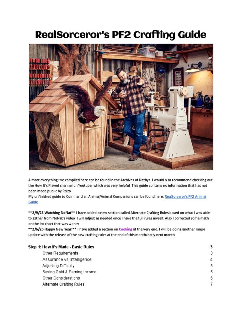A Comprehensive Guide to Mastering Crafting in Pathfinder 2e PDF