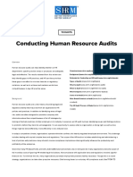 Conducting Human Resource Audits PDF