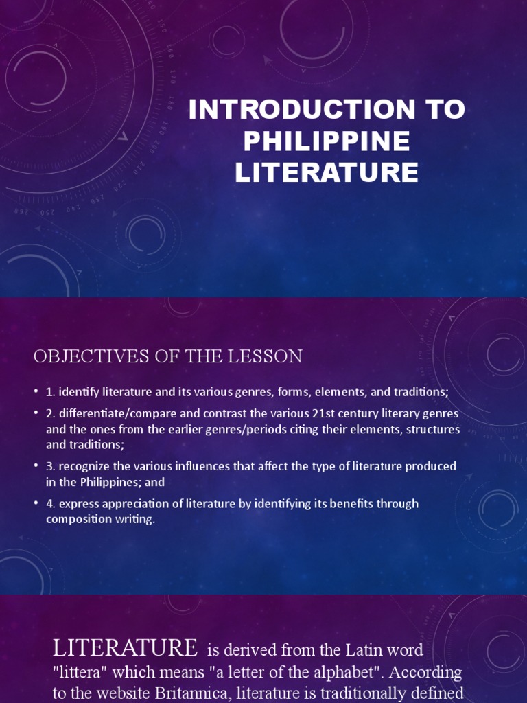 Overview of Philippine Literary History | PDF | Genre | Poetry