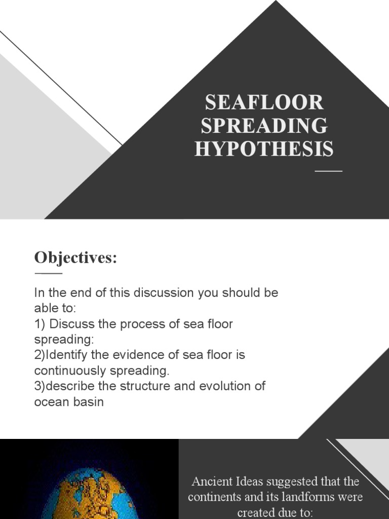 WHAT SUPPORTS THE THEORY OF SEAFLOOR SPREADING intelligence overview