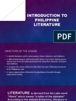 Introduction To Philippine Literature