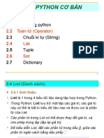 Chuong 2 - PYTHON - List