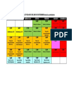 Resumen de Cronograma de Actividades Del Mes de Setiembre