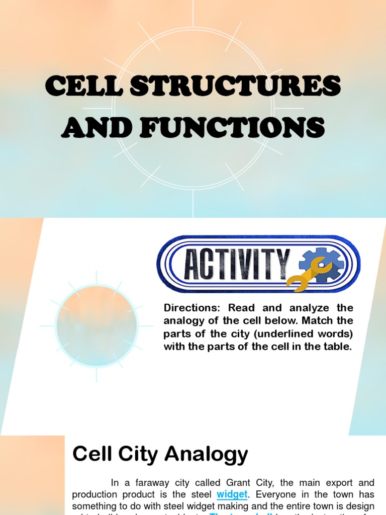 Cell Structure and Functions PDF | Download Free PDF | Cell (Biology ...