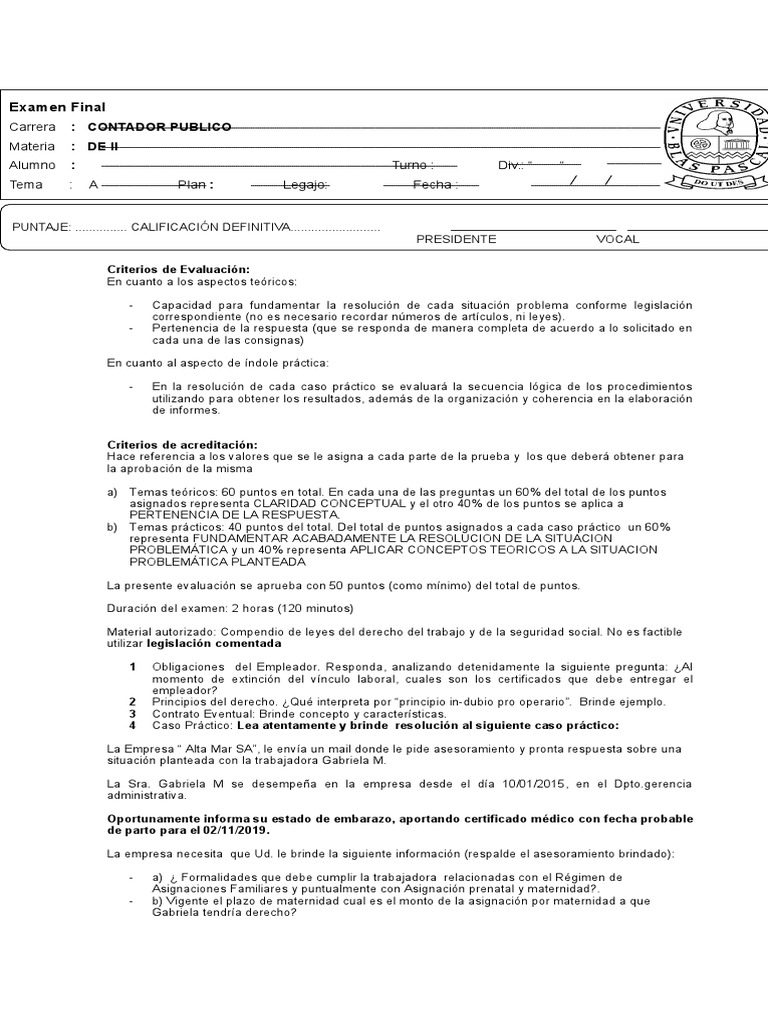 Examen Final | PDF | Crecimiento personal y profesional