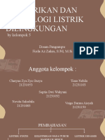 Kelistrikan Dan Teknologi Listrik Dilingkungan: by Kelompok 5