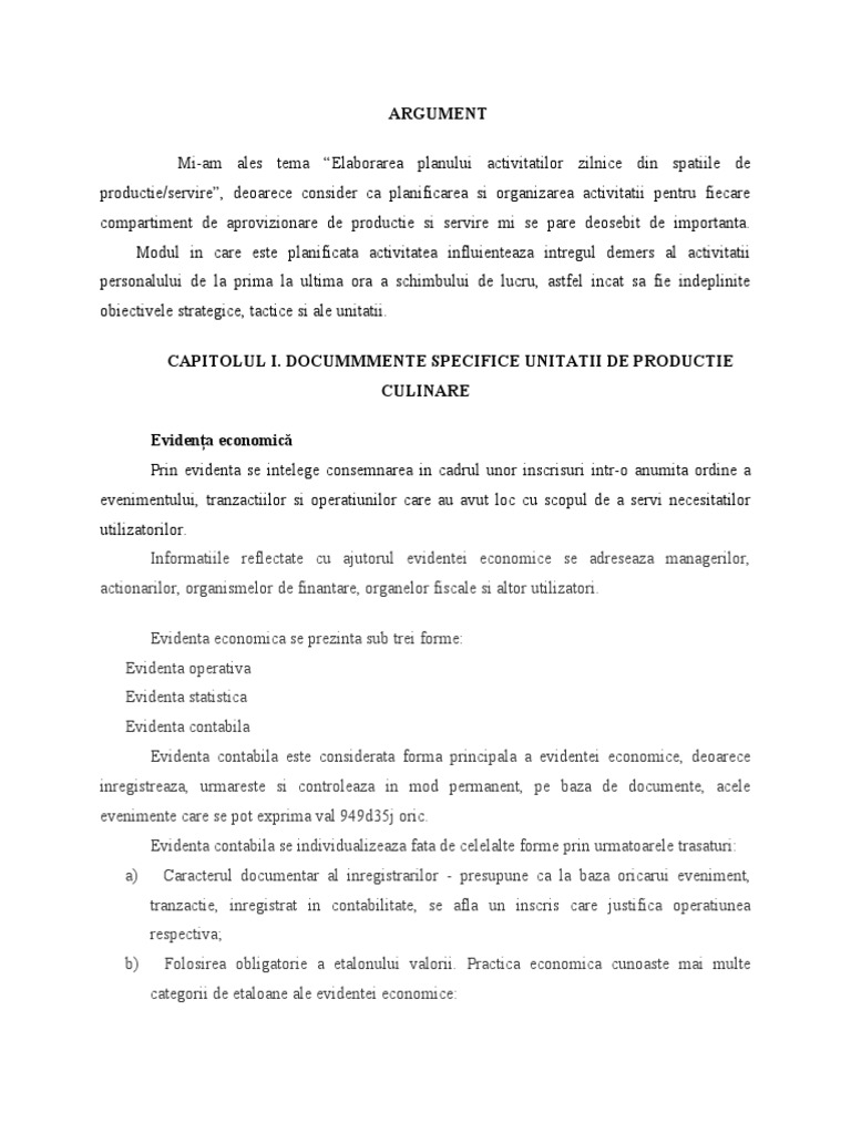 Atestat Documente Contabile | PDF