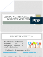 Apoyo Nutricional en Diabetes Mellitus
