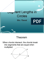 Equal segments theorem and tangent-secant theorem