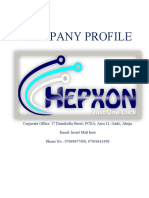 Company Profile for IT Solutions Provider Hepxon