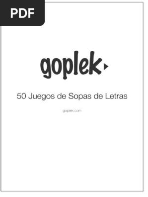 50 Juegos de Sopas de Letras. Goplek.com - PDF Descargar Libre