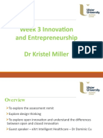 BMG743 Week 3 Innovation and Entrepreneurship