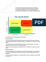 Ansoff Matrix