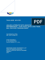Analisis Rute Angkutan Penyeberangan - Tudi Kasus Lintas Jawa Timur, Bali, Dan NTB PDF