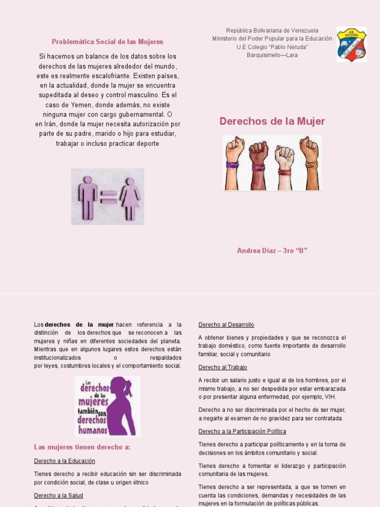 Derechos de Las Mujer | PDF | Mujer | Derechos de las mujeres